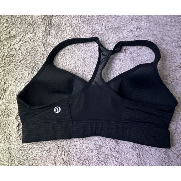 Lululemon Most Popular HARD-TO-FIND BLACK Speed Up Bra Anti-Stink Size 4 - Picture 5 of 13